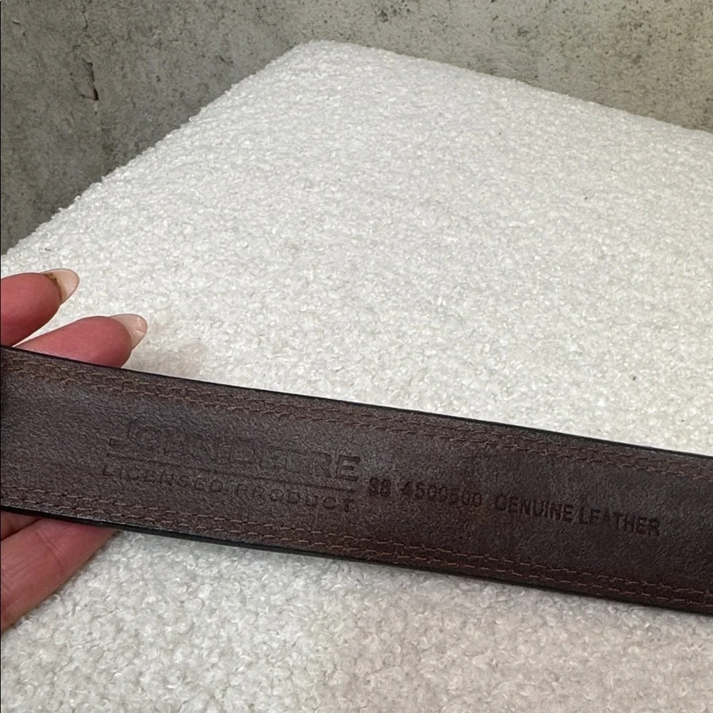 JOHN DEERE WEBSTERN waist leather buckle belt sz 38